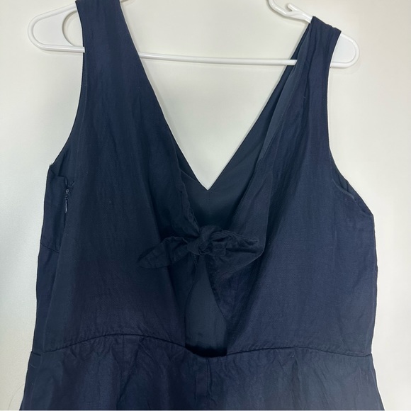 Banana Republic jumpsuit back tie linen blend - Picture 7 of 16